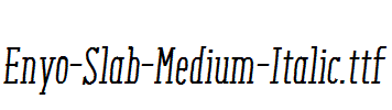 Enyo-Slab-Medium-Italic.ttf字体下载
