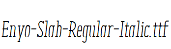 Enyo-Slab-Regular-Italic.ttf字体下载