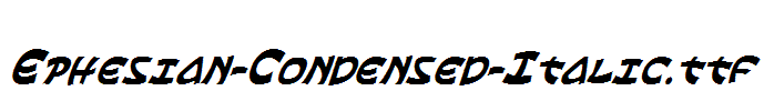 Ephesian-Condensed-Italic.ttf字体下载