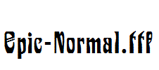 Epic-Normal.ttf字体下载