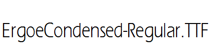 ErgoeCondensed-Regular.ttf字体下载