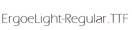 ErgoeLight-Regular.ttf字体下载