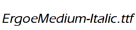 ErgoeMedium-Italic.ttf字体下载
