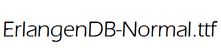 ErlangenDB-Normal.ttf字体下载