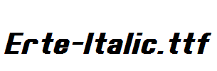 Erte-Italic.otf字体下载