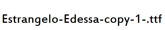 Estrangelo-Edessa-copy-1-.ttf字体下载