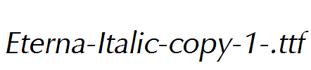 Eterna-Italic-copy-1-.ttf字体下载