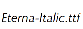 Eterna-Italic.ttf字体下载