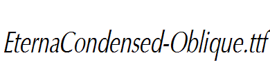 EternaCondensed-Oblique.ttf字体下载