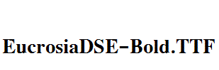 EucrosiaDSE-Bold.ttf字体下载