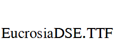 EucrosiaDSE.ttf字体下载