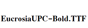 EucrosiaUPC-Bold.ttf字体下载