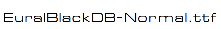EuralBlackDB-Normal.ttf字体下载