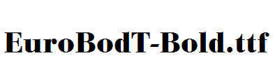 EuroBodT-Bold.ttf字体下载