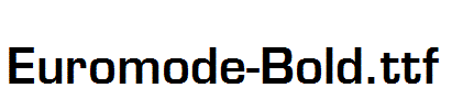 Euromode-Bold.ttf字体下载