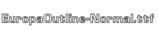 EuropaOutline-Normal.ttf字体下载