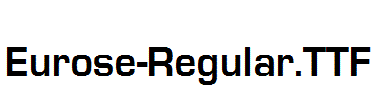 Eurose-Regular.ttf字体下载