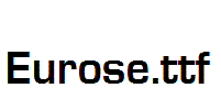 Eurose.ttf字体下载