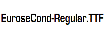 EuroseCond-Regular.ttf字体下载