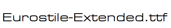 Eurostile-Extended.ttf字体下载