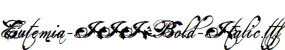 Eutemia-III-Bold-Italic.ttf字体下载