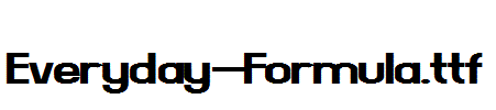 Everyday-Formula.ttf字体下载