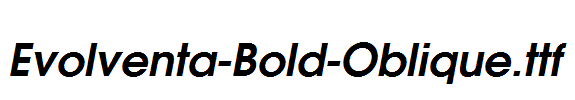 Evolventa-Bold-Oblique.ttf字体下载