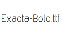 Exacta-Bold.ttf字体下载