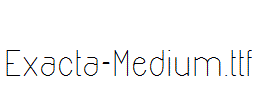 Exacta-Medium.otf字体下载