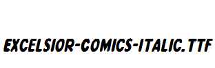 Excelsior-Comics-Italic.ttf字体下载