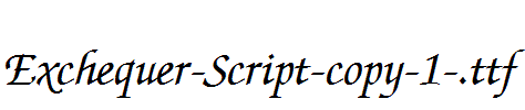 Exchequer-Script-copy-1-.ttf字体下载
