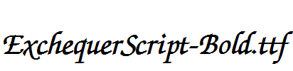 ExchequerScript-Bold.ttf字体下载