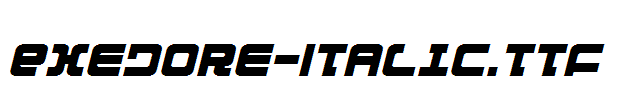 Exedore-Italic.ttf字体下载