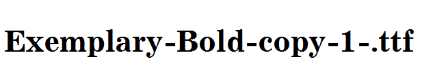 Exemplary-Bold-copy-1-.ttf字体下载