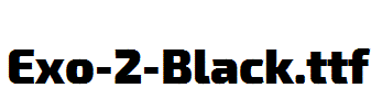 Exo-2-Black.otf字体下载