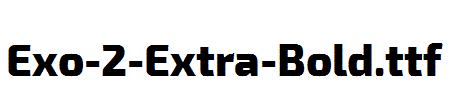 Exo-2-Extra-Bold.otf字体下载