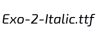 Exo-2-Italic.otf字体下载