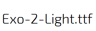 Exo-2-Light.otf字体下载