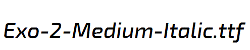 Exo-2-Medium-Italic.otf字体下载