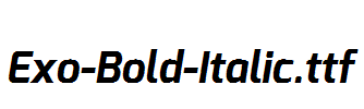 Exo-Bold-Italic.ttf字体下载