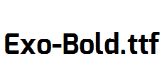 Exo-Bold.ttf字体下载
