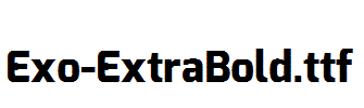 Exo-ExtraBold.ttf字体下载