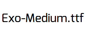 Exo-Medium.ttf字体下载