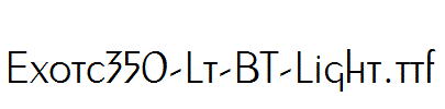 Exotc350-Lt-BT-Light.ttf字体下载