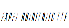 Expel-BoldItalic.ttf字体下载