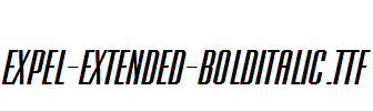 Expel-Extended-BoldItalic.ttf字体下载