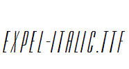 Expel-Italic.ttf字体下载