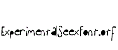 ExperimentalSeexFont.otf字体下载