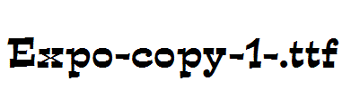 Expo-copy-1-.ttf字体下载