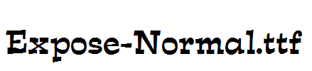 Expose-Normal.ttf字体下载
